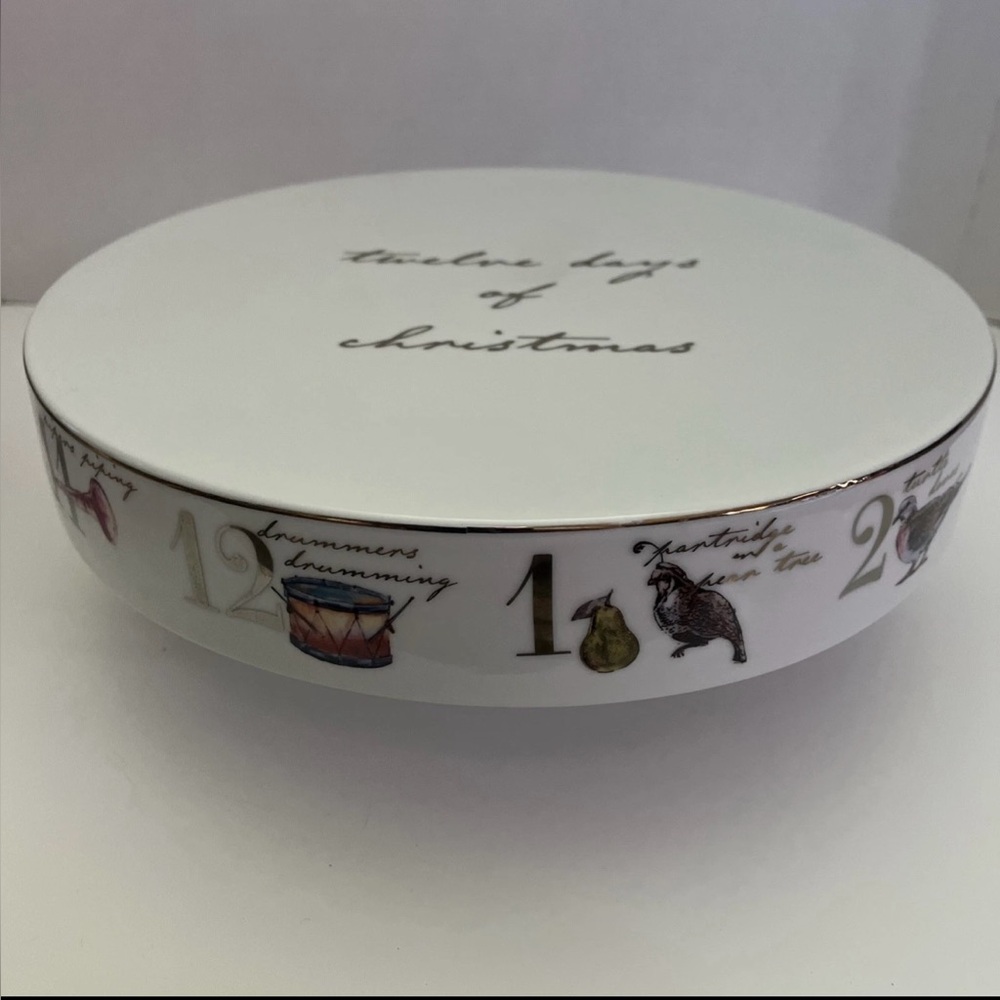 12 Twelve Days of Christmas Cake Plate Stand Better Homes and Garden Retired